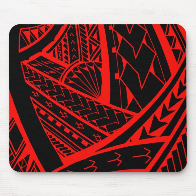 Tapis De Souris Conception tribale Samoane de tatouage avec des (Devant)