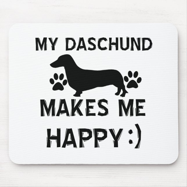 Tapis De Souris Conceptions de chien de Daschund (Devant)