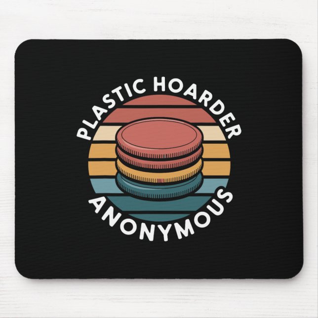 Tapis De Souris Conceptions de Disc Golf anonymes pour les amateur (Devant)