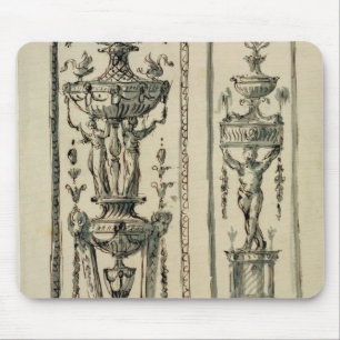 Tapis De Souris Conceptions esquissées pour les panneaux fleuris