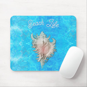Tapis De Souris Conch Shell "Beach Life"