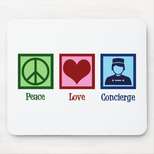 Tapis De Souris Concierge Peace Love (Devant)