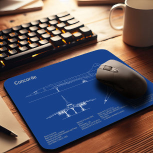 Tapis De Souris Concorde - Plan directeur de l'avion Plans AD