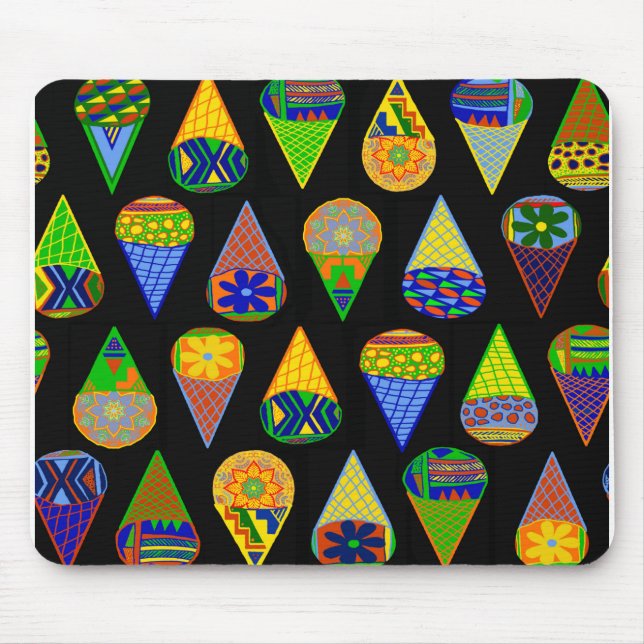 Tapis De Souris Cones de crème glacée Super Heroes (Devant)