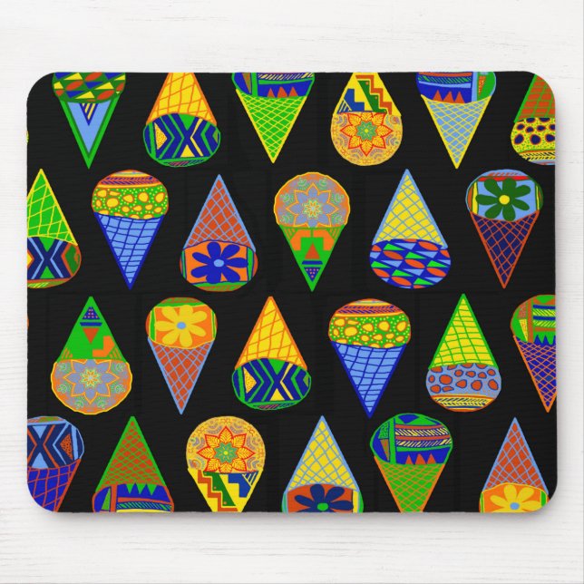 Tapis De Souris Cones de crème glacée Super Heroes (Devant)