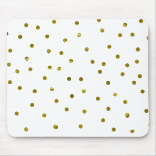 Tapis De Souris Confettis dorés Faux Feuille Moderne Chic Simple