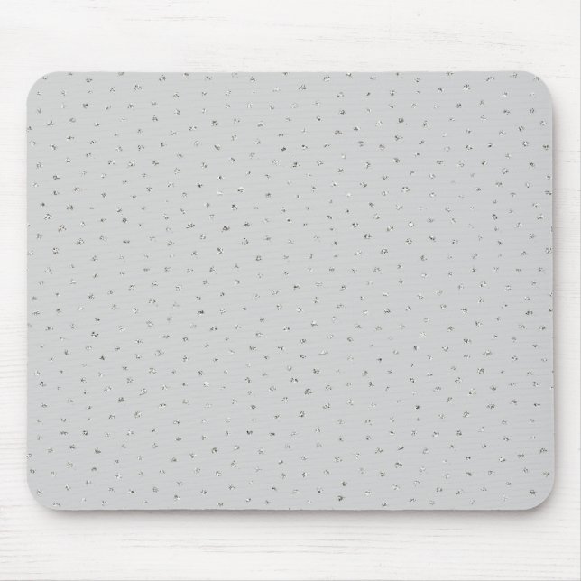 Tapis De Souris Confettis Gris Argent (Devant)