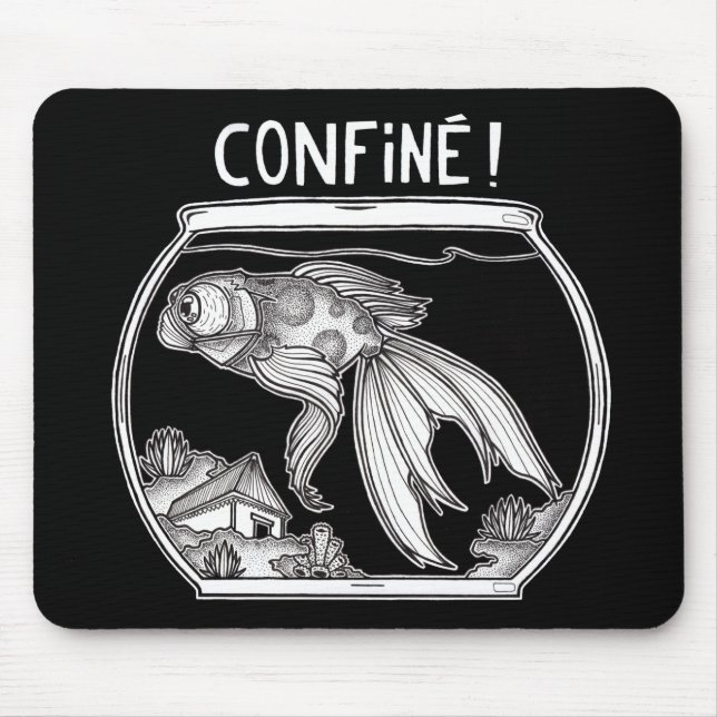 Tapis de souris Confiné (Devant)