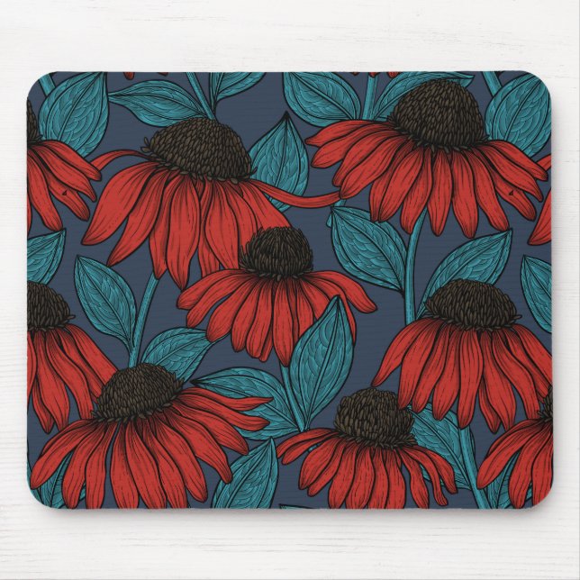 Tapis De Souris Confleurs rouges (Devant)