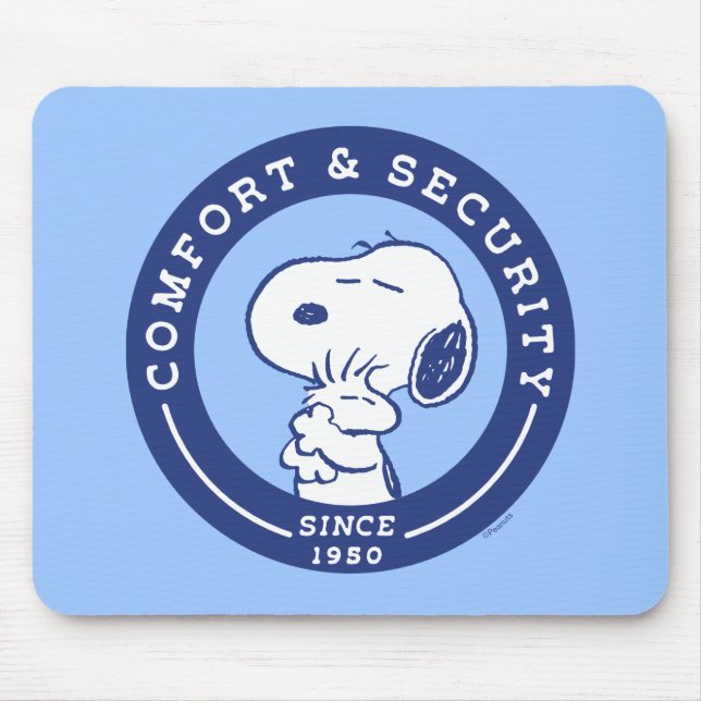 Tapis De Souris Confort et sécurité | Snoopy & Woodstock Hug (Devant)