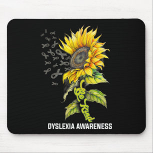 Tapis De Souris Connaissance de la dyslexie des tournesols