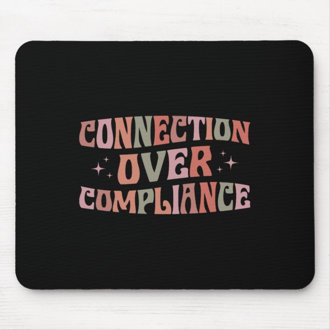 Tapis De Souris Connexion avant conformité Sensibilisation à l'aut (Devant)