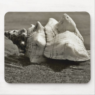 Tapis De Souris Conque noire et blanche Shell