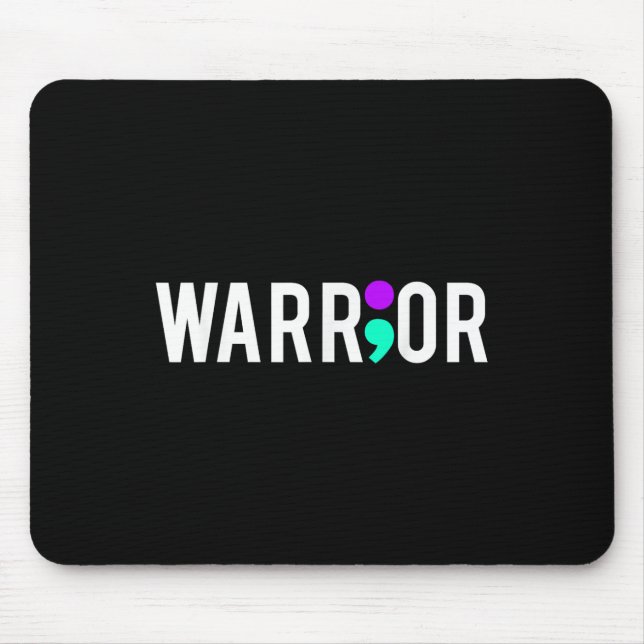 Tapis De Souris Conscience du suicide Guerrier Conception Cadeau P (Devant)