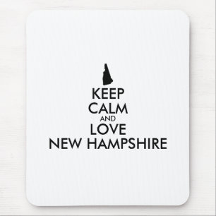 Tapis De Souris CONSERVER CALME et AMOUR NOUVEAU HAMPSHIRE