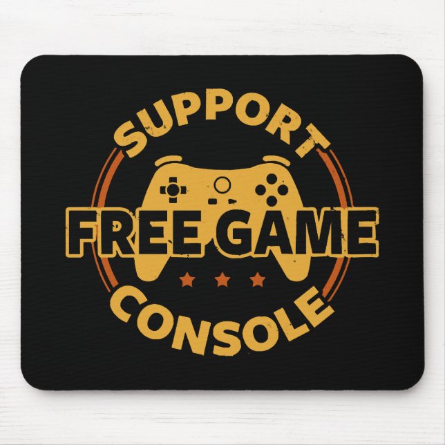 Tapis De Souris Console de jeu drôle de manifestation de jeu (Devant)