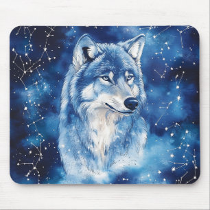 Tapis De Souris Constellation céleste du loup bleu Starbound