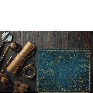 Tapis De Souris constellation de carte étoile céleste galaxie doré