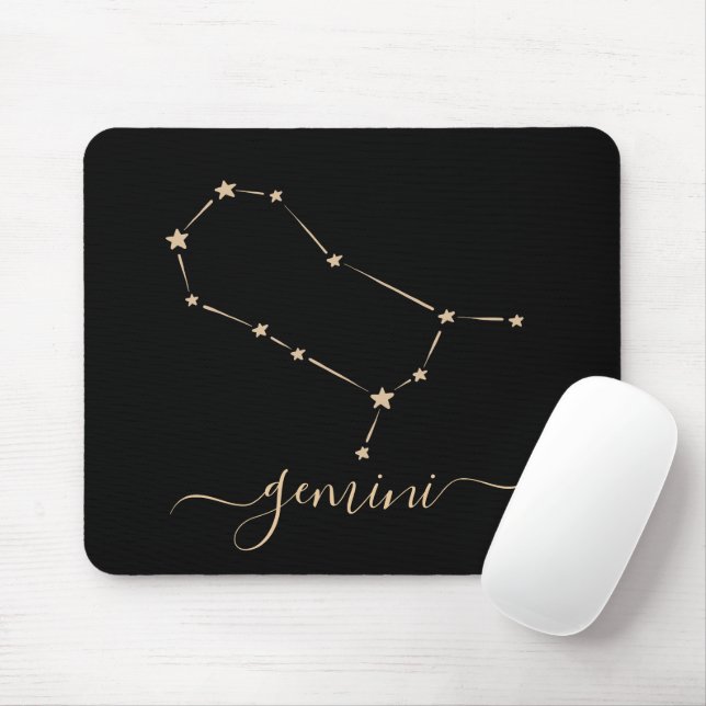 Tapis De Souris Constellation de Gemini (Avec souris)