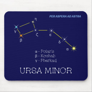 Tapis De Souris Constellation de l'hémisphère Nord Ursa mineure