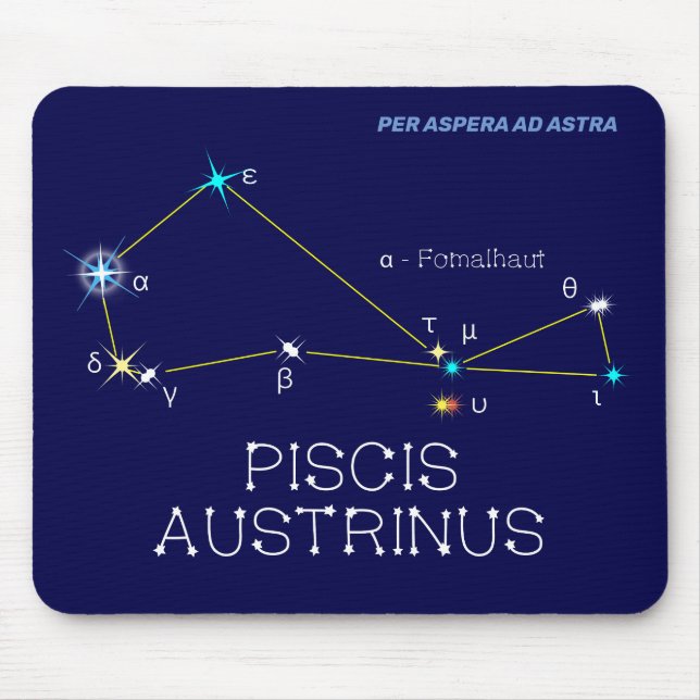 Tapis De Souris Constellation de l'hémisphère Sud Piscis Austrinus (Devant)