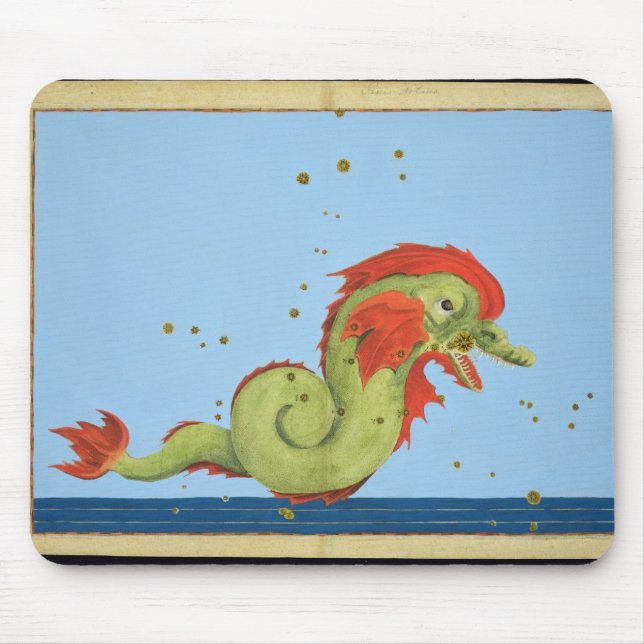 Tapis De Souris Constellation de Poissons, de "Uranometria" par (Devant)
