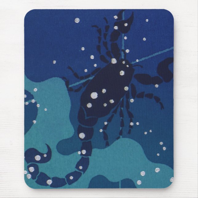 Tapis De Souris Constellation du Scorpion, Astrologie du Zodiaque  (Devant)