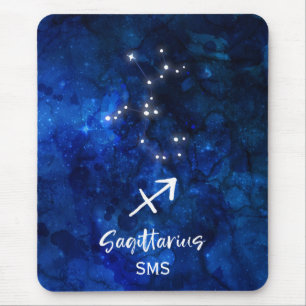 Tapis De Souris Constellation du zodiaque Sagittaire Galaxie Monog