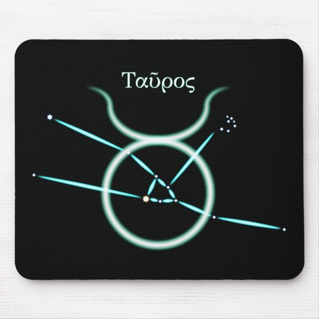 Tapis de souris constellation du zodiaque Taureau (Devant)