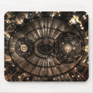 Tapis De Souris Constellations Zodiac mécanique Steampunk