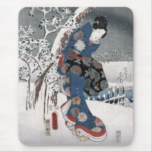 Tapis De Souris Conte de Genji Toyokuni Hiroshige Art japonais