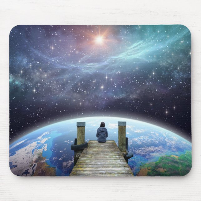 Tapis De Souris Contemplative Space Art Mouse Pad, Multi-Verse (Devant)