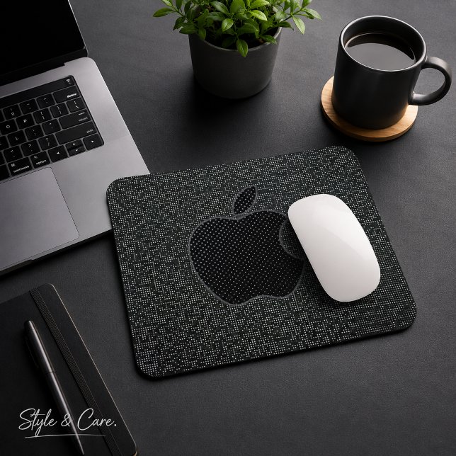 Tapis de souris contemporain au design de marque A (Stylish Apple Mark Design Contemporary Mouse Pad)