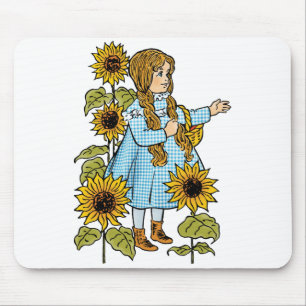 Tapis De Souris Contes de fées vintage de Oz Dorothy Tournesols