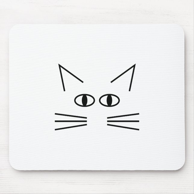Tapis De Souris Contour de l'neb de chat (Devant)