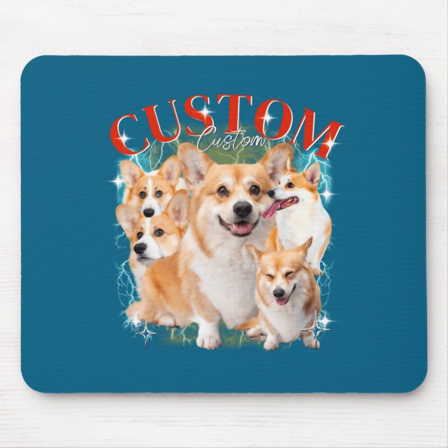 Tapis De Souris Contrefaçon Animaux Chien Chat Drôle 1bk1  (Devant)