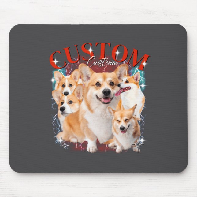 Tapis De Souris Contrefaçon Animaux Drôles Chien Chat De Compagnie (Devant)