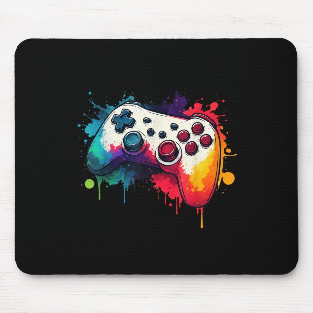 Tapis De Souris Control All The Things Video Game Controller Gamer (Devant)