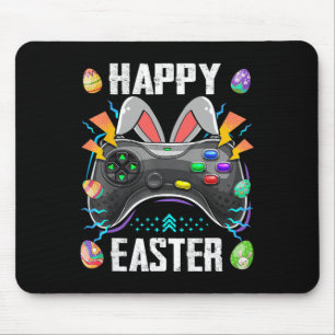 Tapis De Souris Contrôleur De Jeu Avec Bunny Ears Drôle Easter Vid