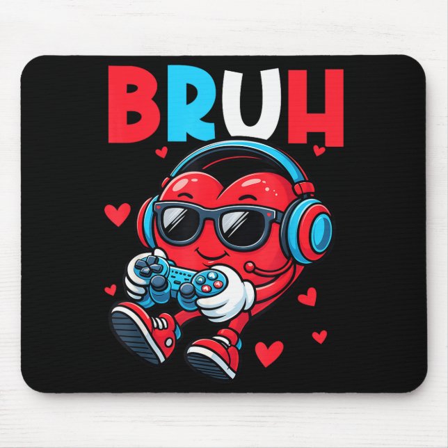 Tapis De Souris Contrôleur de jeu vidéo de Saint-Valentin pour jou (Devant)