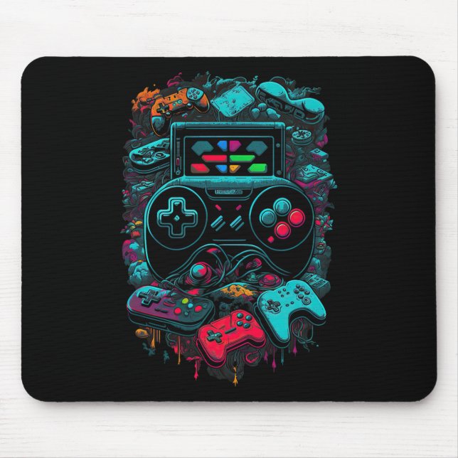 Tapis De Souris Contrôleur de jeu vidéo Gamer 14 (Devant)