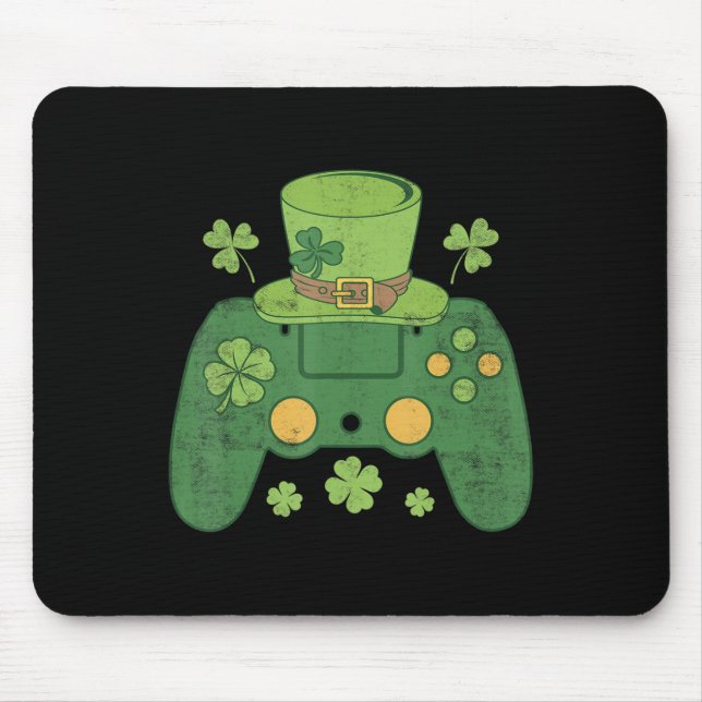 Tapis De Souris Contrôleur de jeu vidéo Irish Gamer Boys Happy St  (Devant)