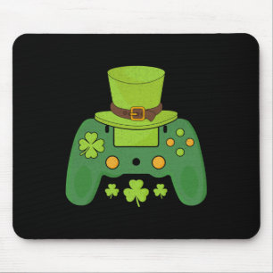 Tapis De Souris Contrôleur de jeu vidéo Irish Gamer Boys Happy St
