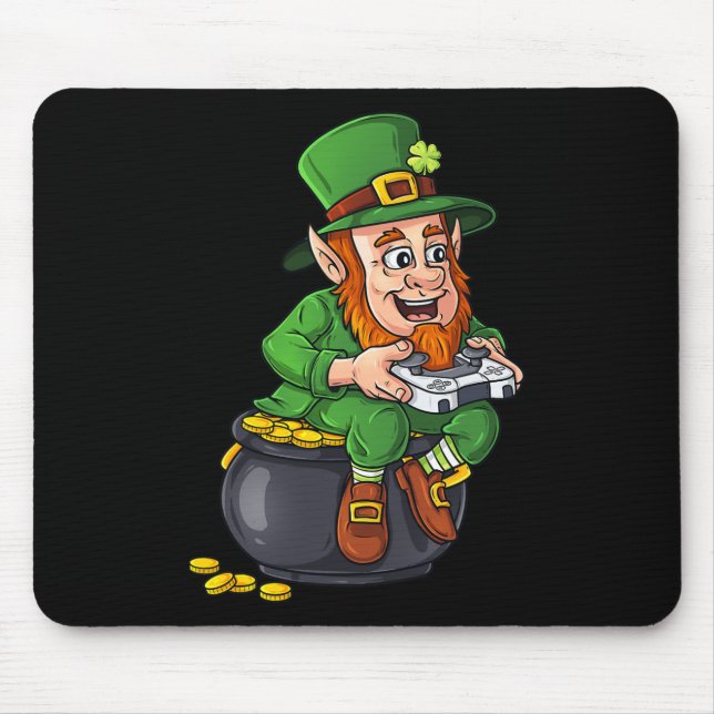 Tapis De Souris Contrôleur de jeu vidéo Jour de la Saint Patrick L (Devant)