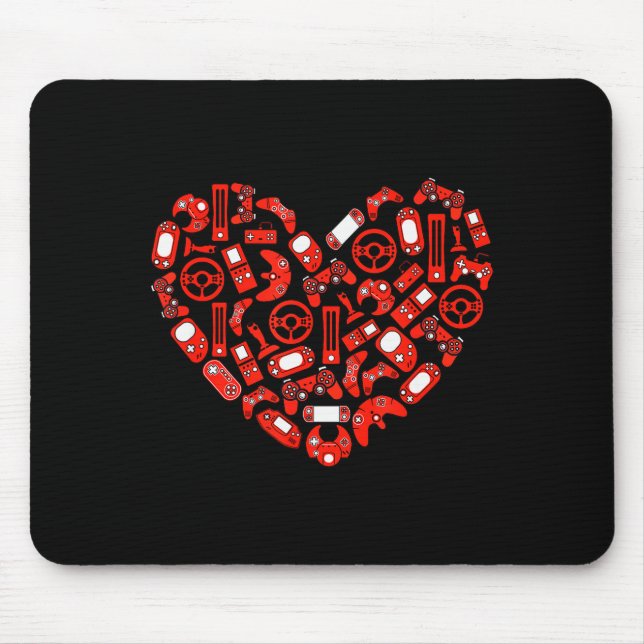 Tapis De Souris Contrôleur de jeu vidéo pour garçon Saint-Valentin (Devant)
