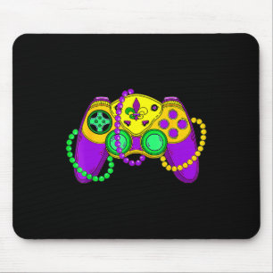Tapis De Souris Contrôleur de jeu vidéo Retro Casquette Mardi Gras