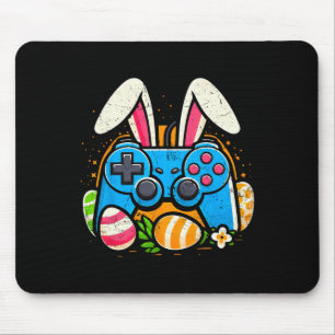 Tapis De Souris Contrôleur de jeu vidéo rétro Lapin de Pâques Joue