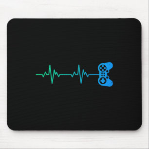 Tapis De Souris Contrôleur De Jeux Vidéo Cool Heartbeat Pour Nerdy