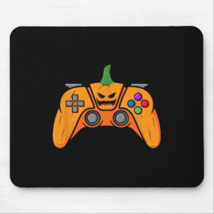 Tapis De Souris Contrôleur de jeux vidéo d'Halloween With Pumkin F
