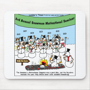 Tapis De Souris Convention de bonhomme de neige Cadeaux et T-shirt